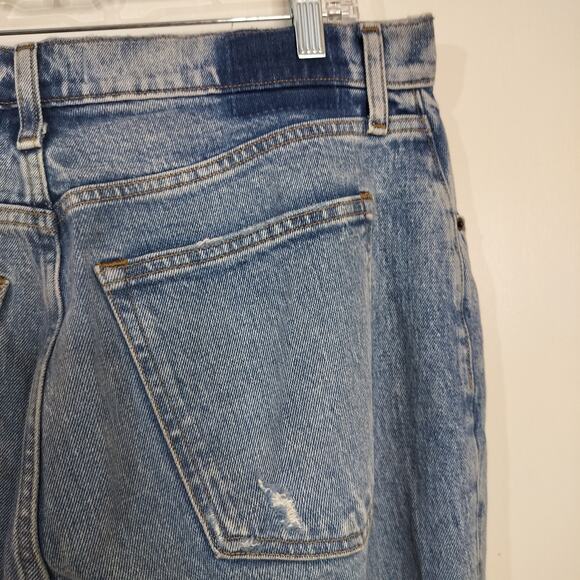 4559)Abercrombie & Fitch Curve Love the 90s Straight Ultra Hi Rise Jeans 14/32 - Picture 5 of 10